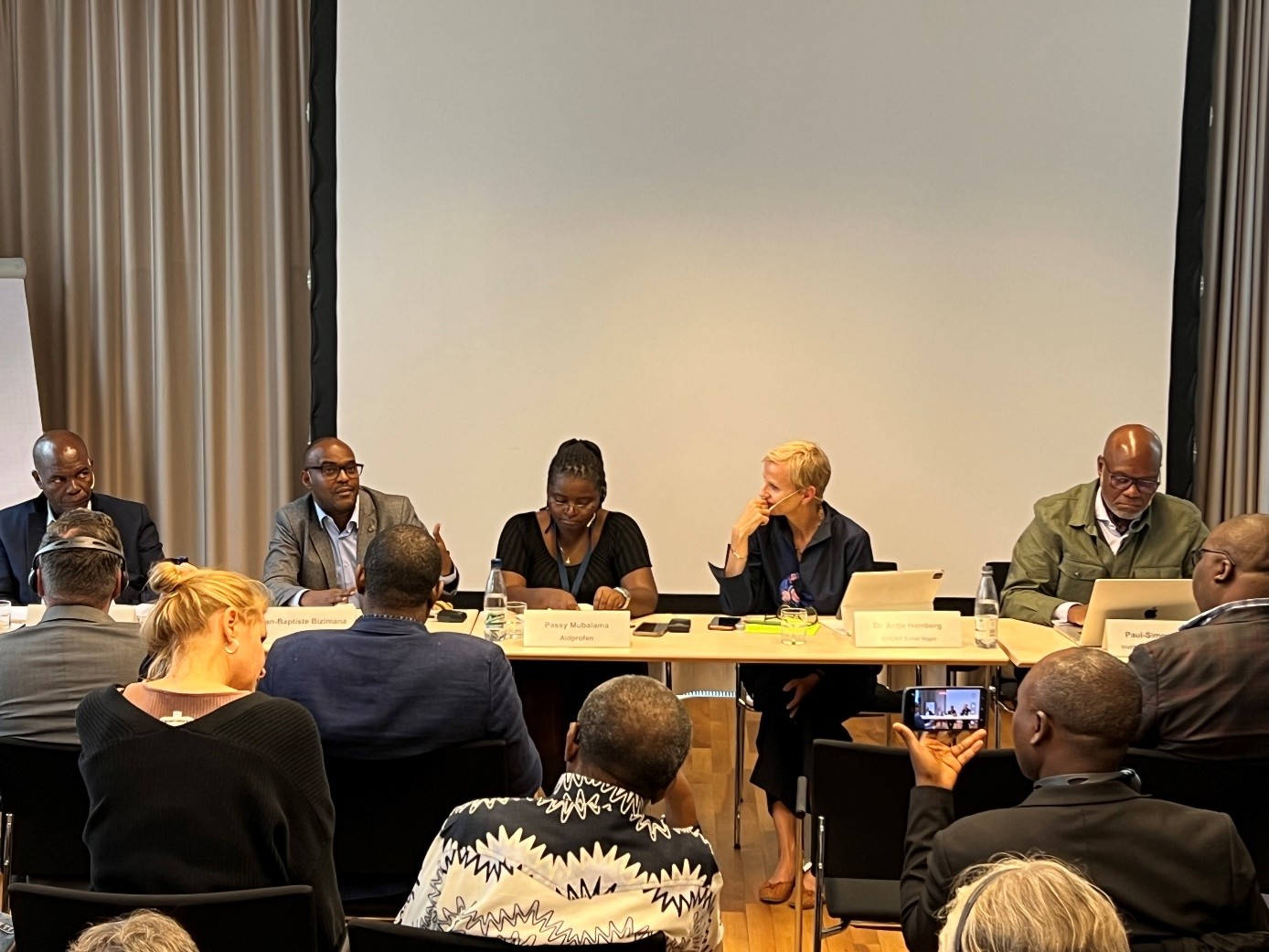 Das Panel während der Veranstaltung